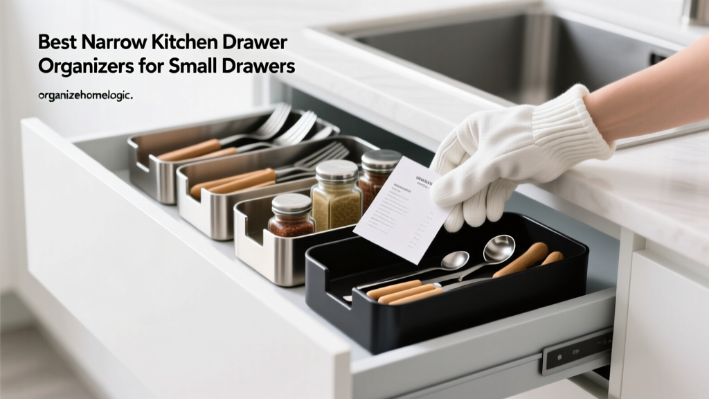 Best Narrow Kitchen Drawer Organizers for Small Drawers