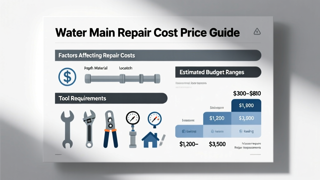 Water Main Repair Cost: Price Guide & Factors
