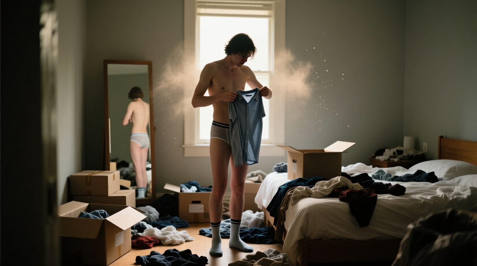 force yourself to wear maybe clothes when declutterin