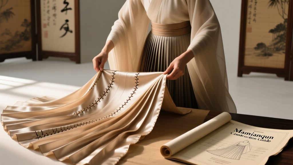 Hanfu Ming Dynasty Pleated Skirt Mamianqun Construction Guide