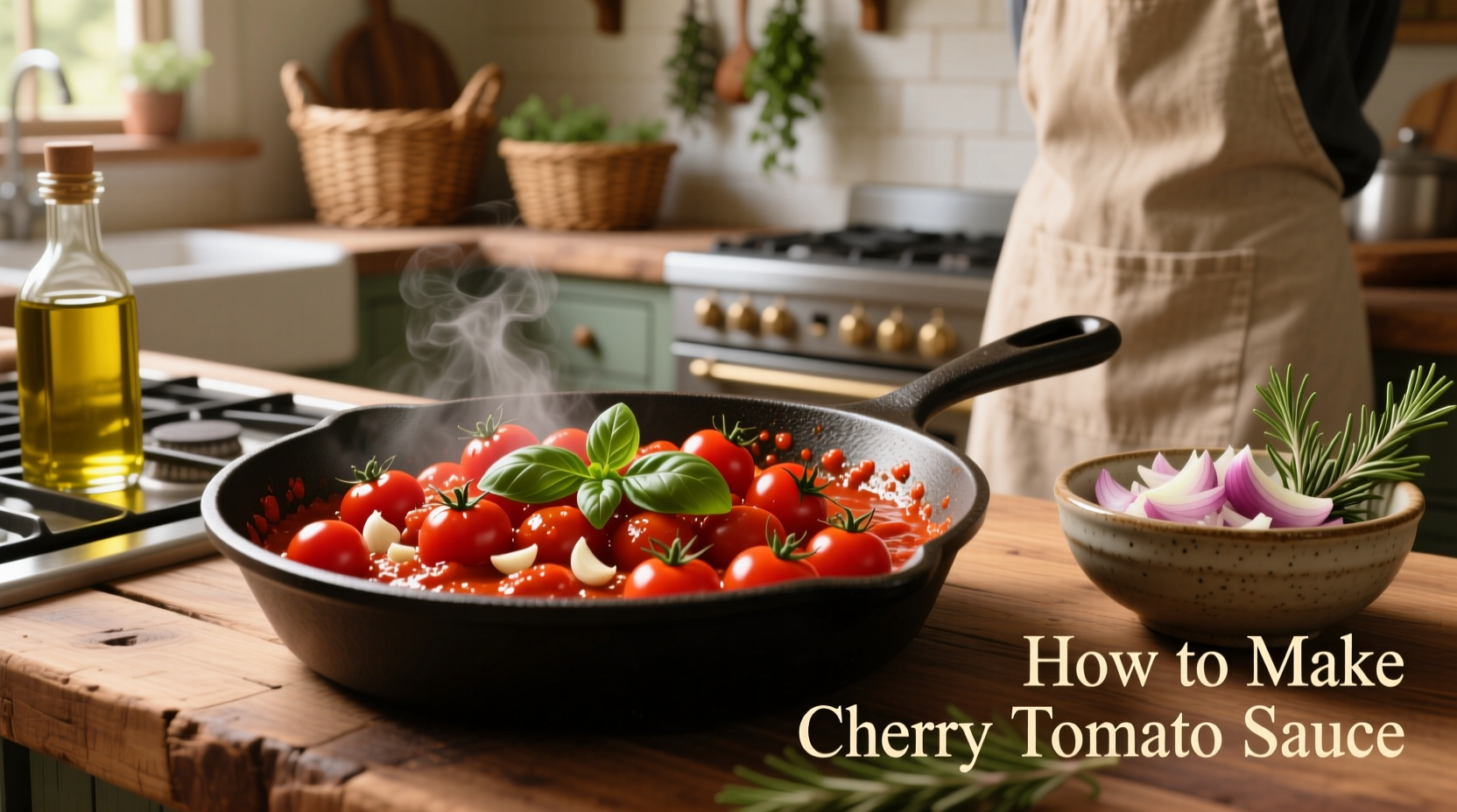 Perfect Cherry Tomato Sauce Recipe in 25 Minutes