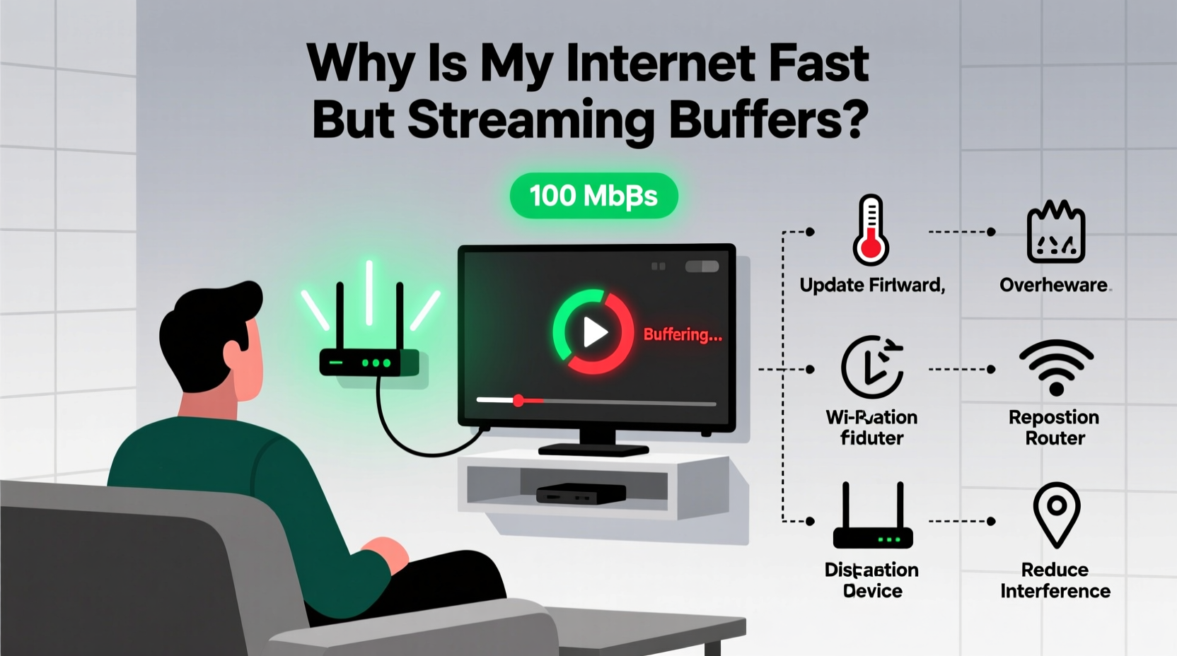 why is my internet fast but streaming buffers simple router fixes