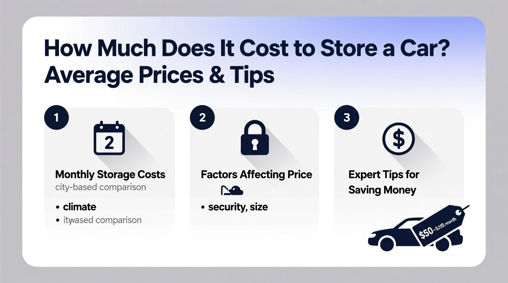 how much does it cost to store a car