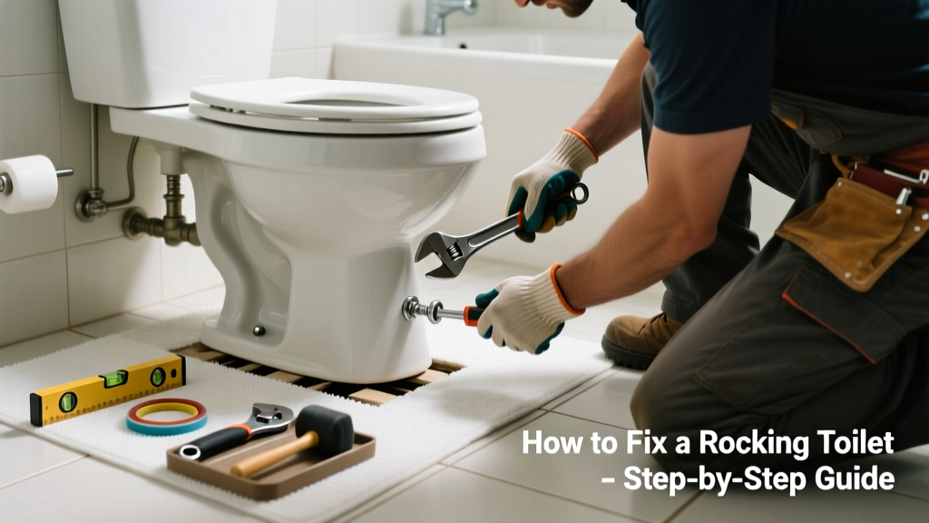 How to Fix a Rocking Toilet in the Bathroom