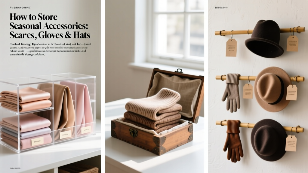 How to Store Seasonal Accessories: Scarves, Gloves & Hats