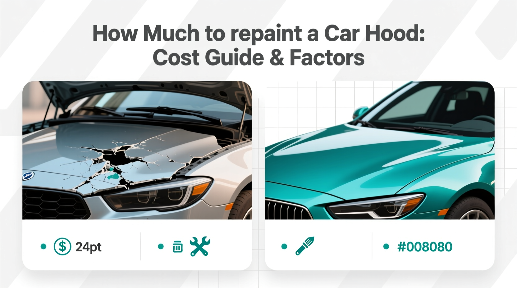how much to repaint a car hood