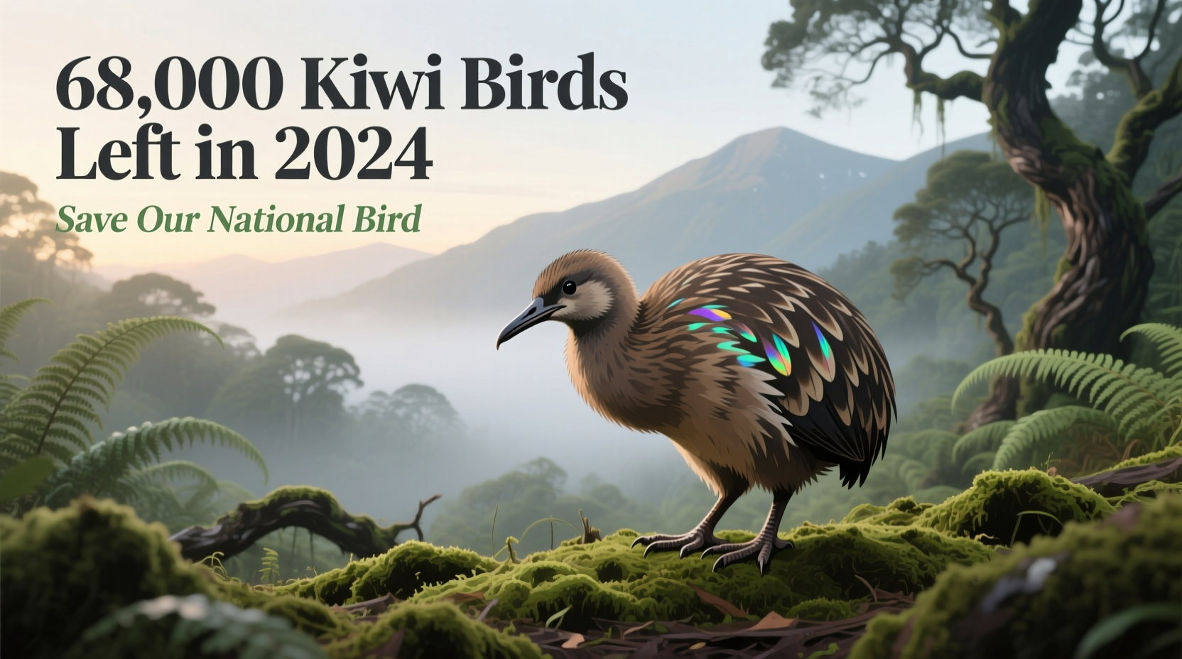 how many kiwi birds are left