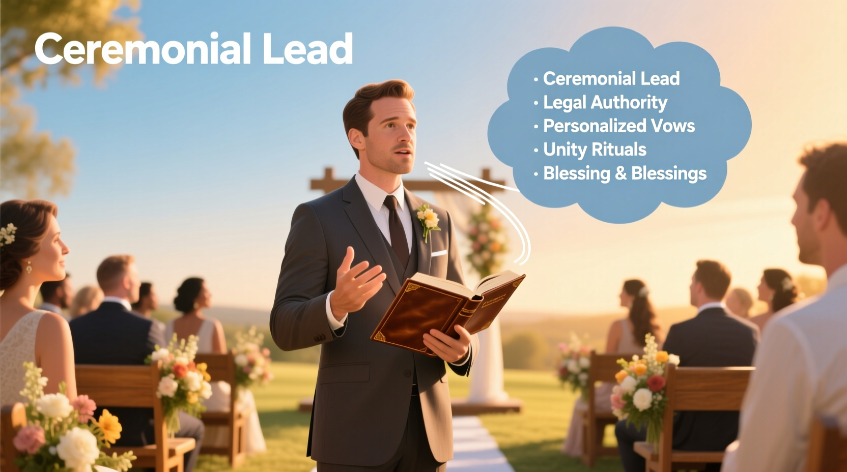 what does a wedding officiant do