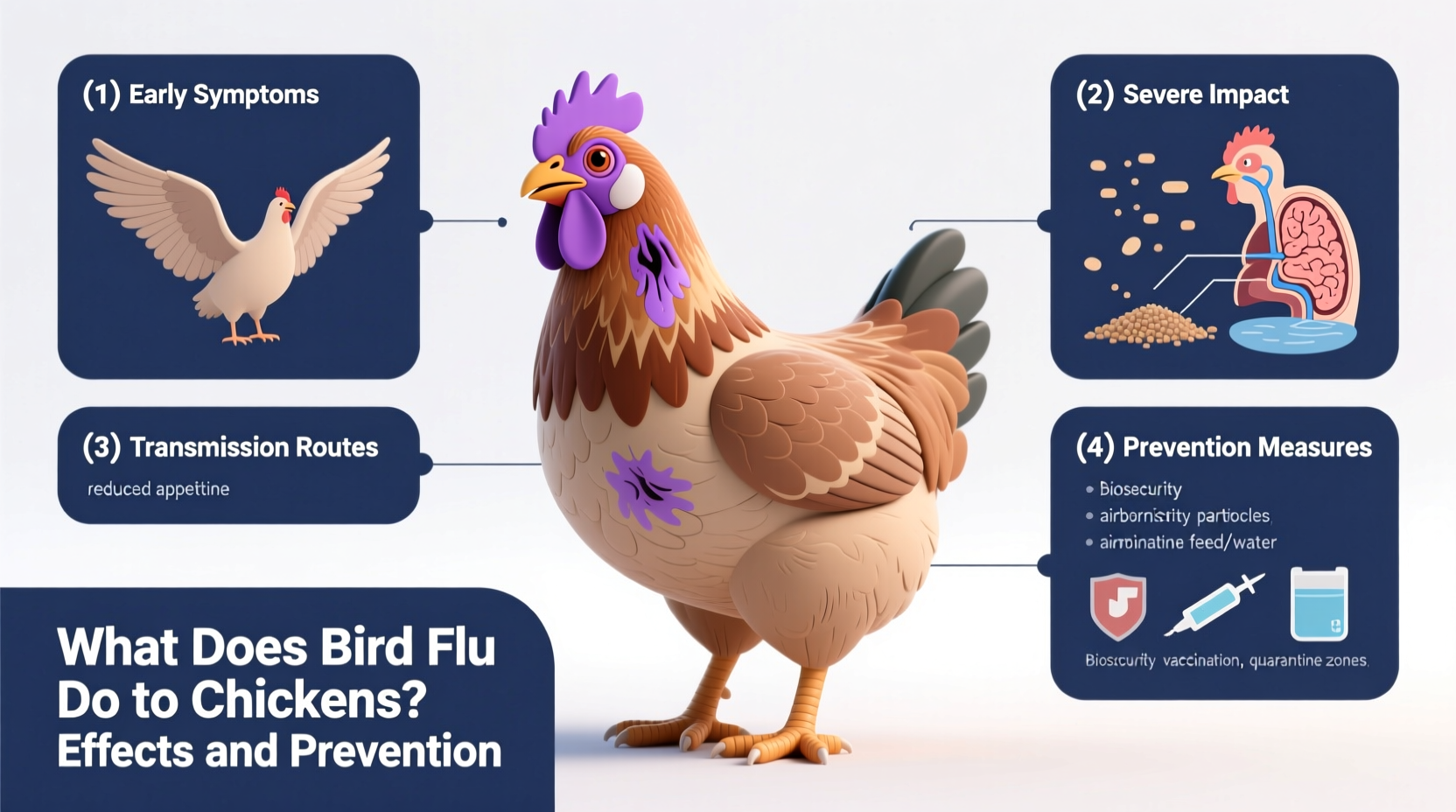 what does bird flu do to chickens