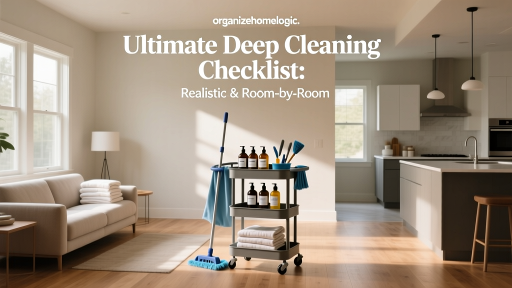 Ultimate Deep Cleaning Checklist: Realistic & Room-by-Room