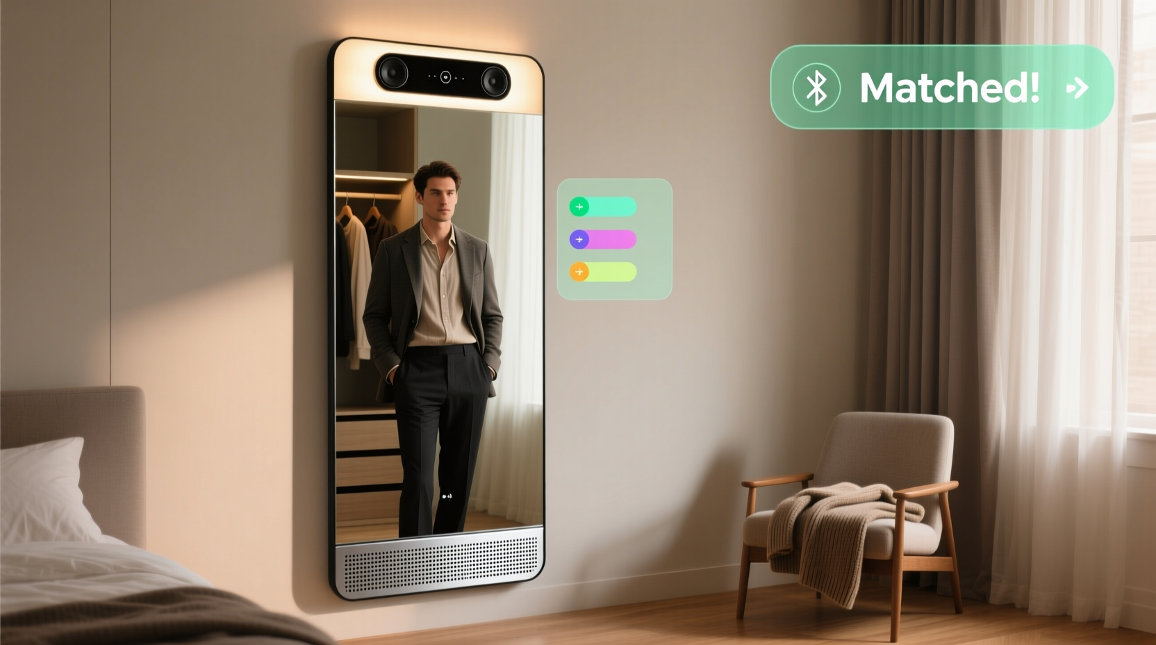 closet mirror with bluetooth speaker worth it