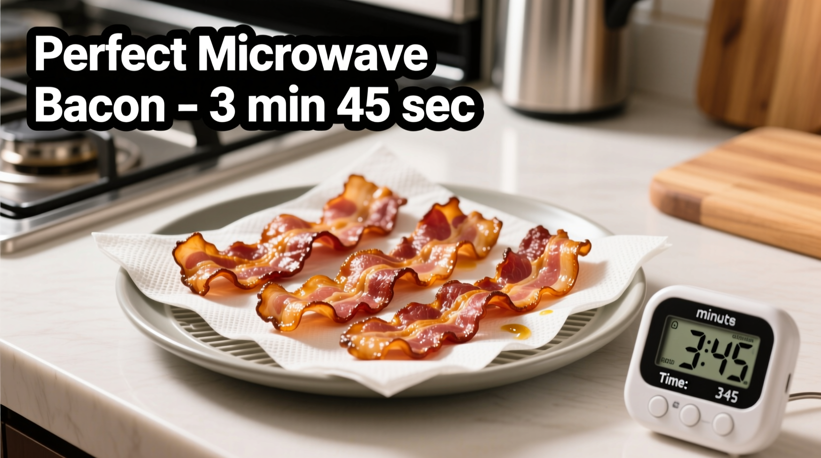 how long to cook bacon in microwave oven