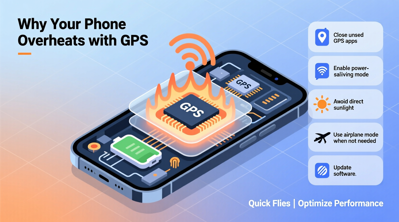 why is my phone overheating when using gps apps causes and quick fixes