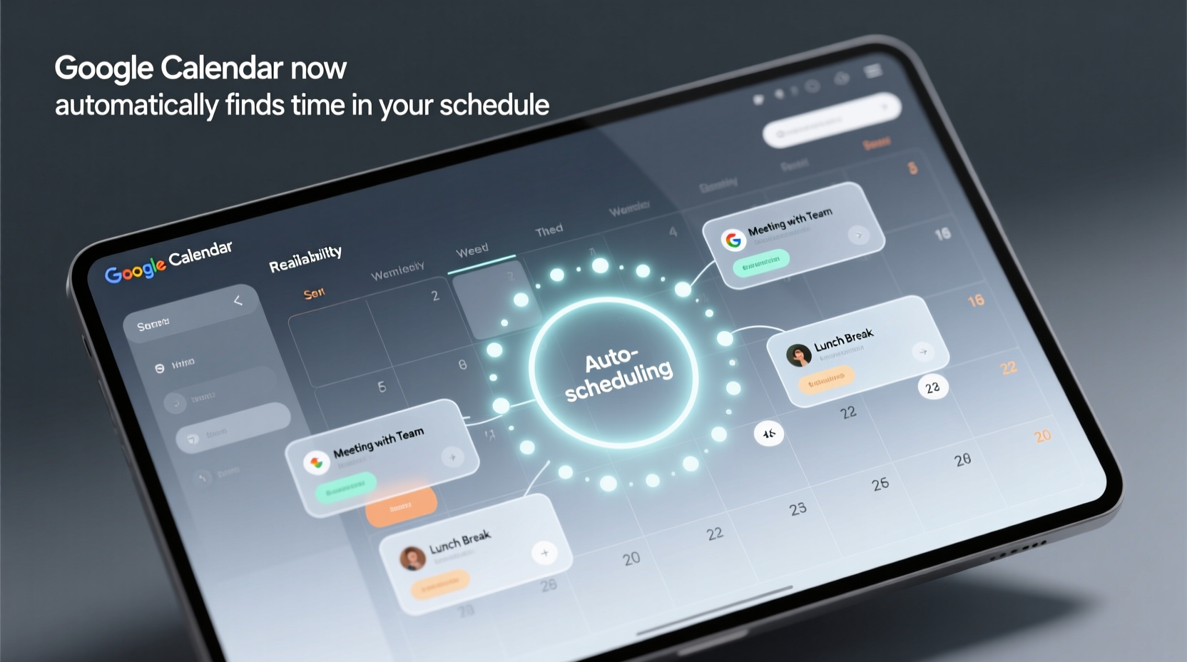 google calendar now automatically finds time in your sc