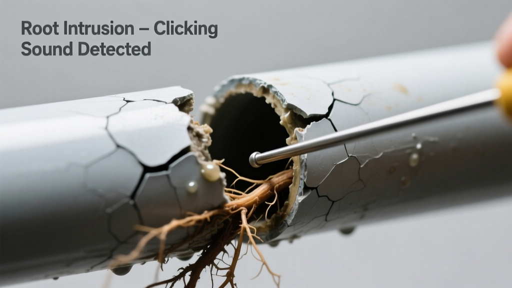 Sewer Line Root Intrusion Making Clicking Sound: Quick Diagnosis