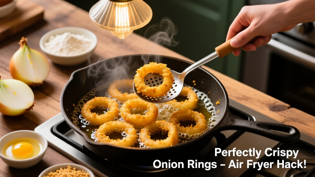 How to Deep Fry Frozen Onion Rings (Better Air Fryer Method)