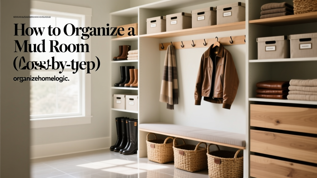 How to Organize a Mud Room Closet (Step-by-Step)