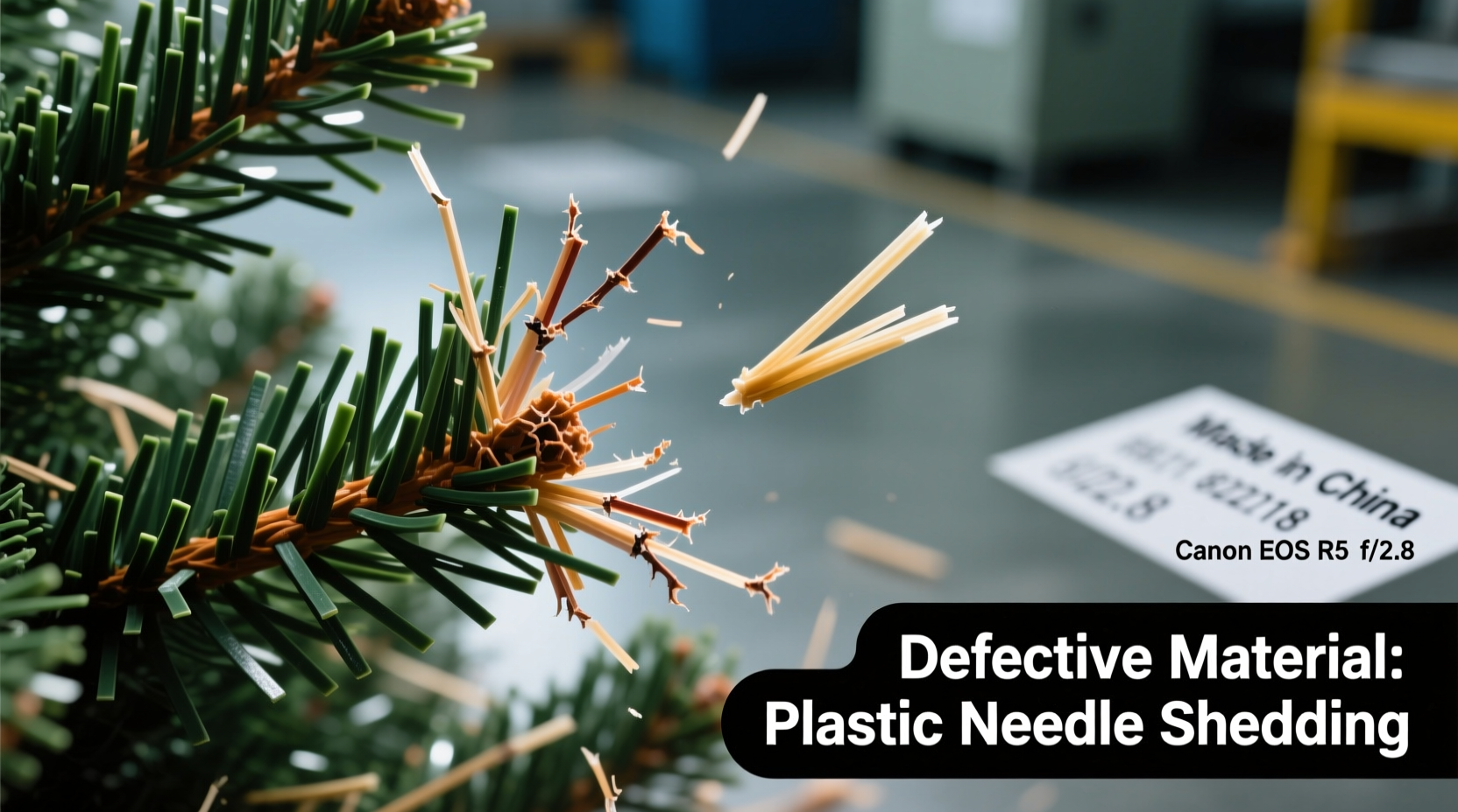 why does my artificial tree shed plastic needles identifying defects