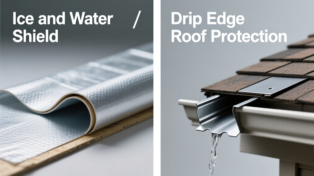 Ice and Water Shield vs Drip Edge: Roof Protection Comparison