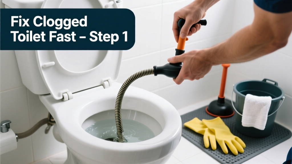 How to Fix a Clogged Toilet in the Bathroom Fast