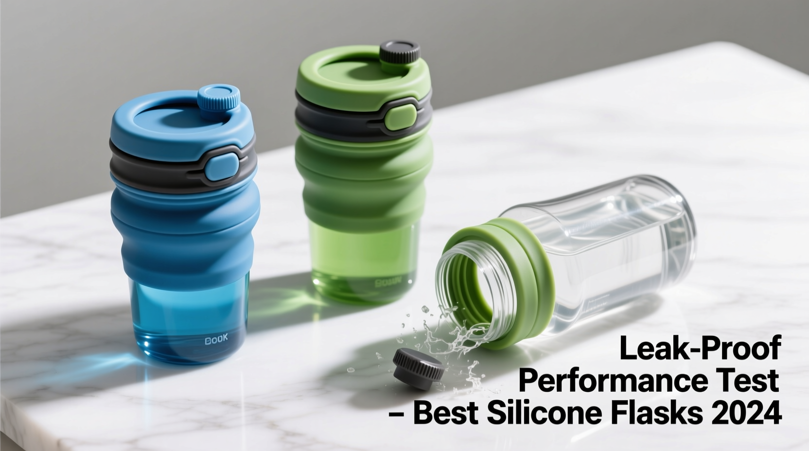 collapsible silicone travel flasks which ones leak-proof best