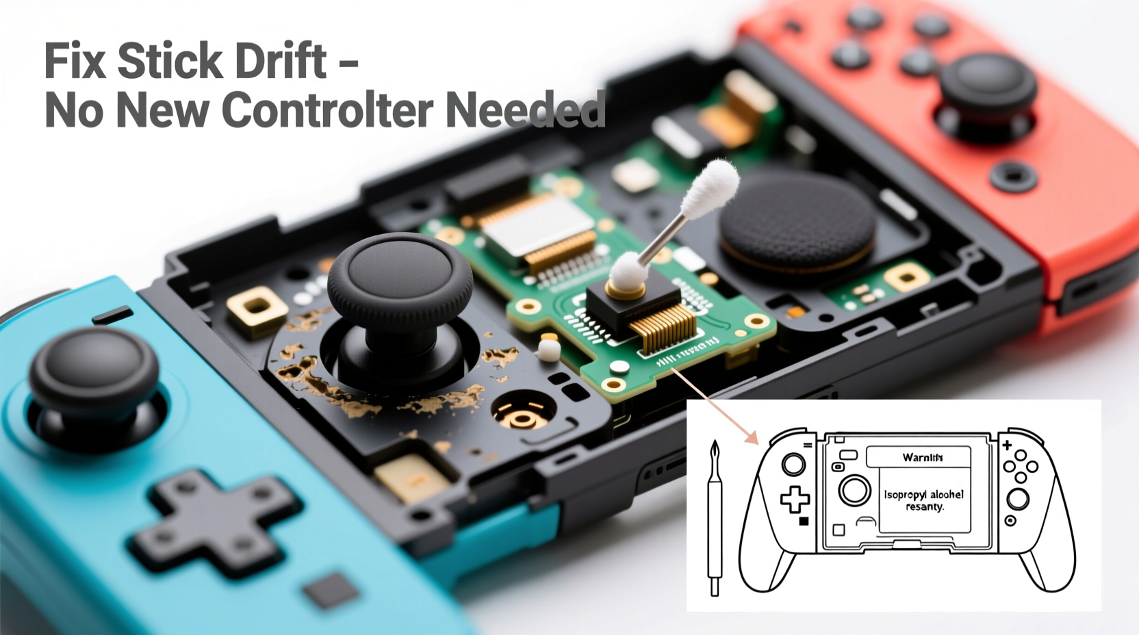 how to fix stick drift on switch joycons without buying new controllers
