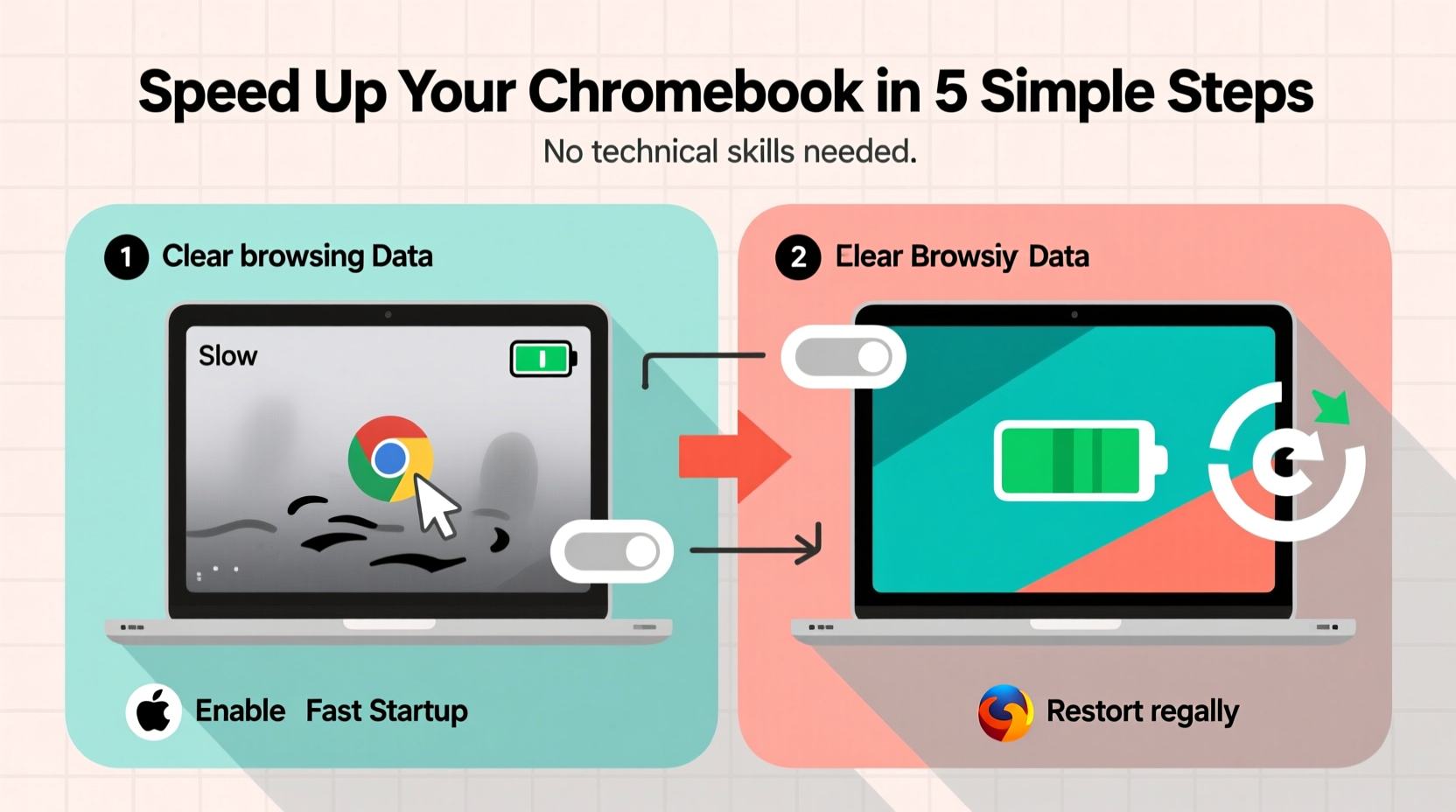 how to speed up slow chromebook performance with simple tweaks