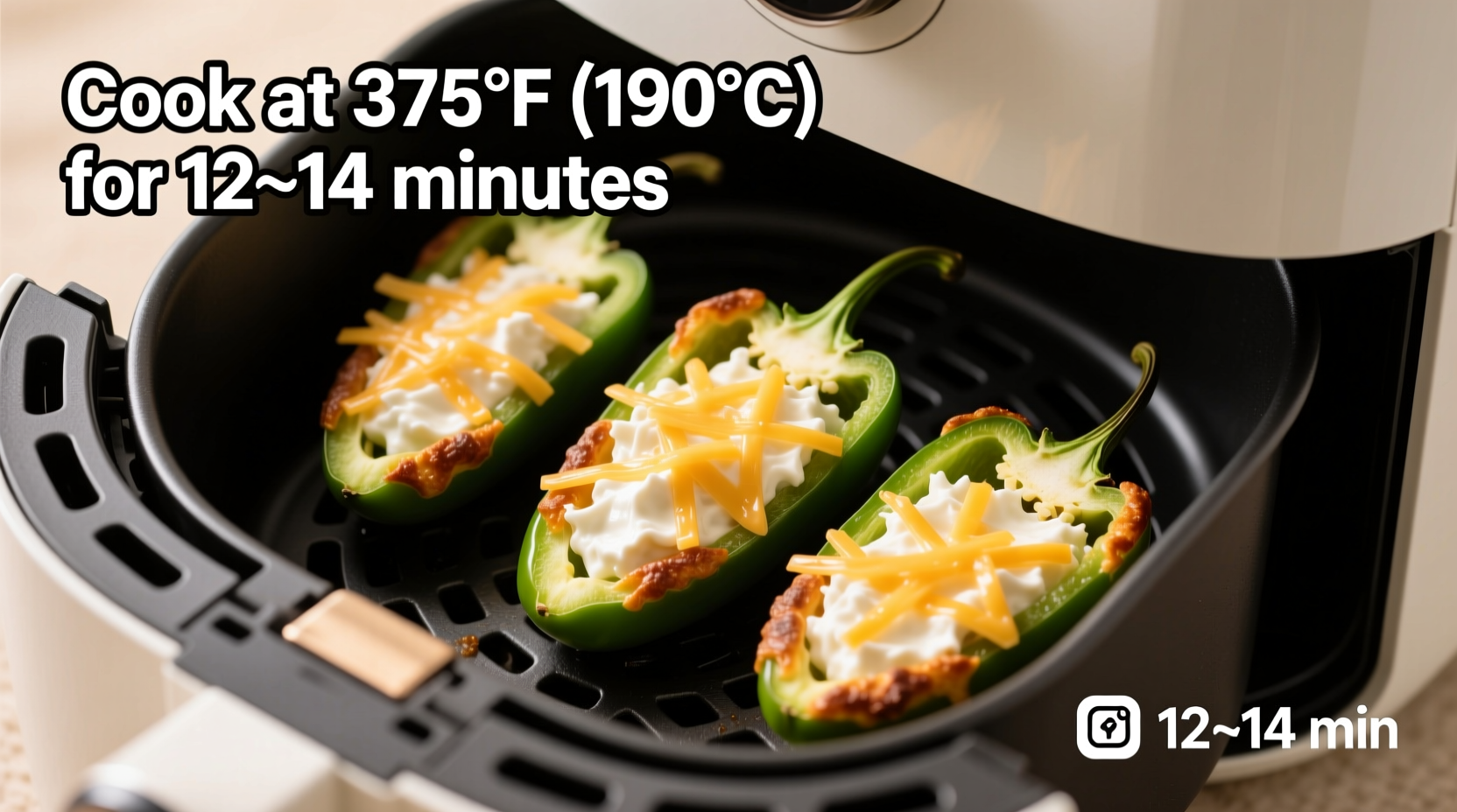 How Long to Cook Jalapeño Poppers in Air Fryer: 8-12 Min
