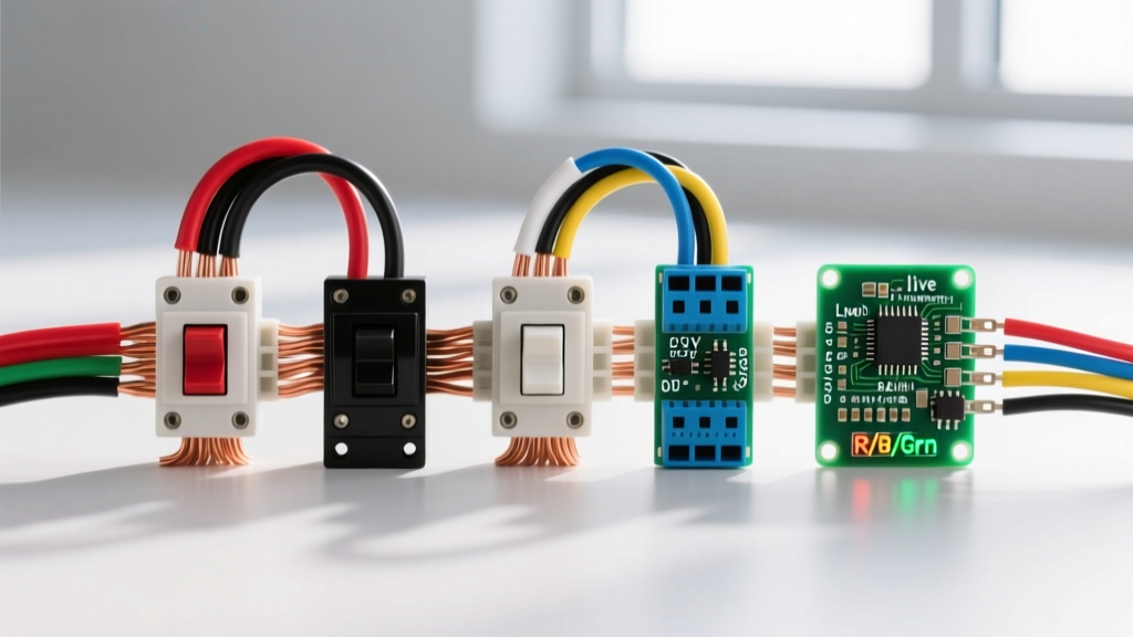 LED Light Wire Color Code Guide: AC Mains, DC Low-Voltage & RGB Pinouts