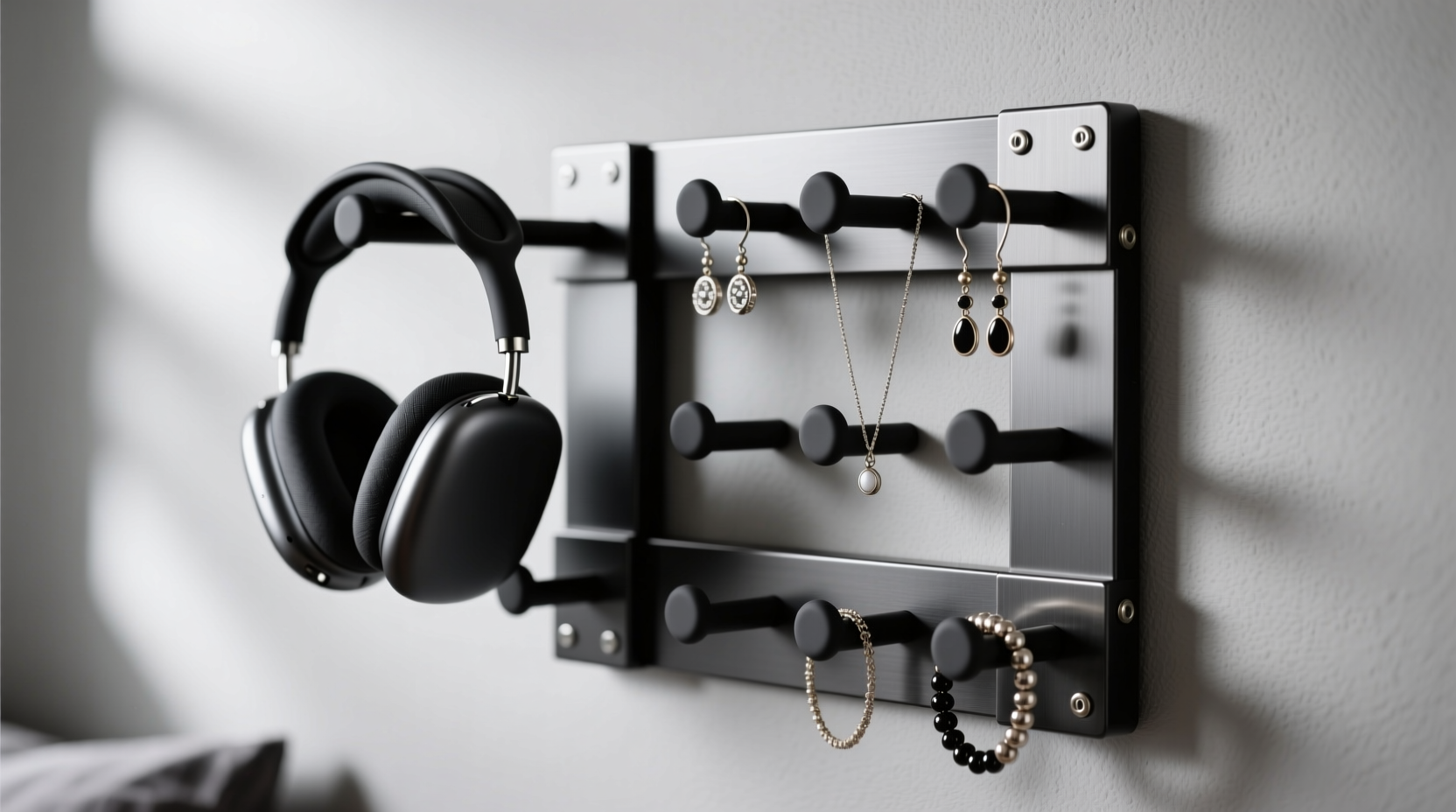 closet organization tips repurpose headset stands as jewelry pegs