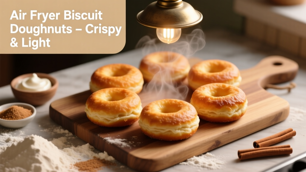 Air Fryer Biscuit Doughnuts: Crispy, Light & Oil-Free