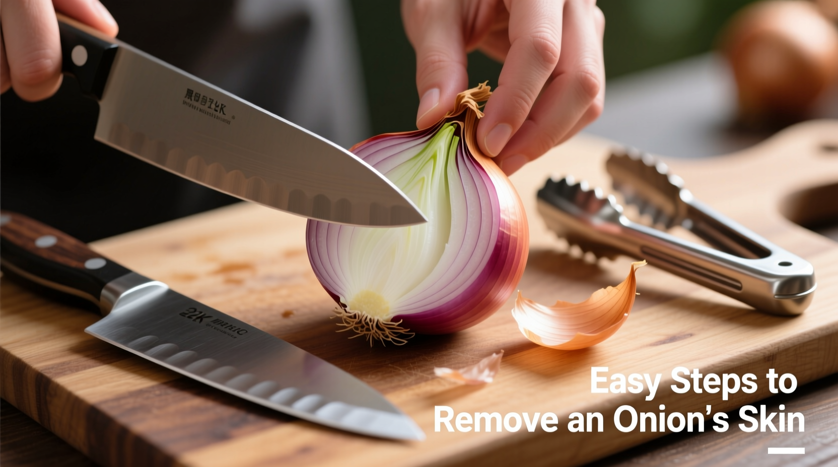 easy steps to remove an onions skin