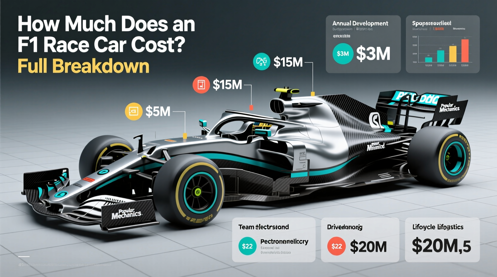 how much does a f1 race car cost