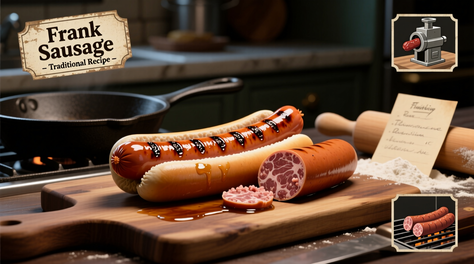 what is frank sausage and how is it made