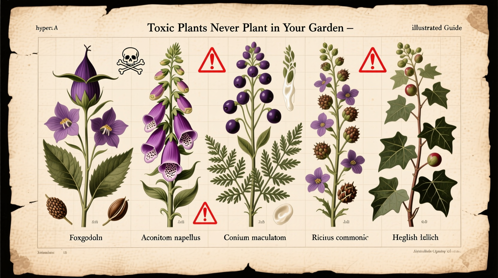 toxic plants to never plant in your garden