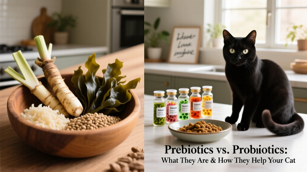 Prebiotics vs. Probiotics: What They Are and How They Can Help Your Cat