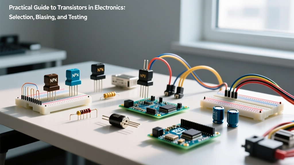 Practical Guide to Transistors in Electronics: Selection, Biasing, and Testing