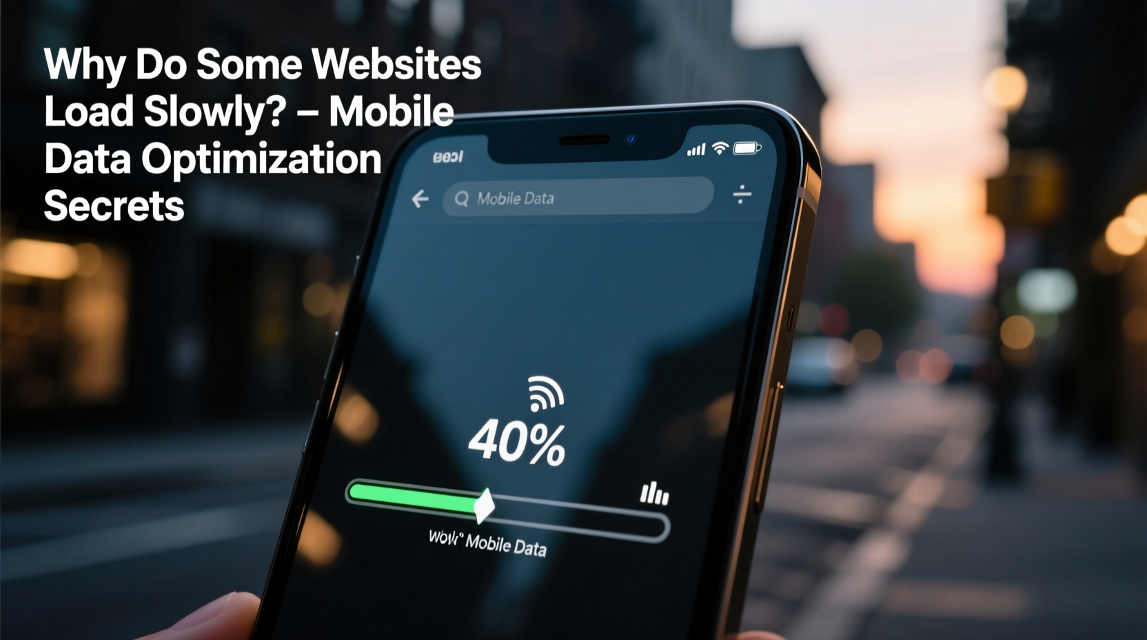 why do some websites load slowly on mobile data optimization secrets