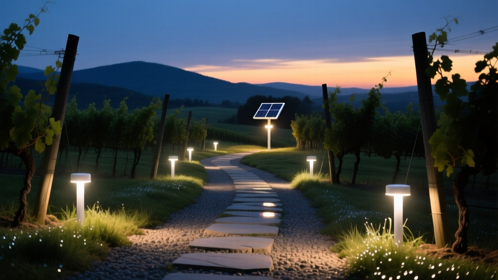 63% Energy Savings: Solar LED Lighting for Vineyards
