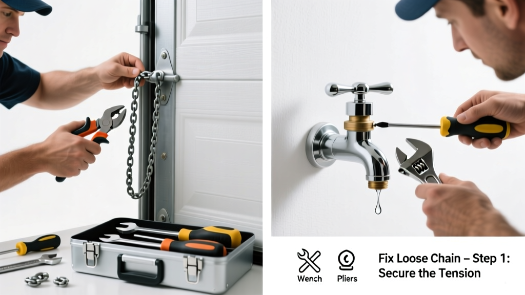 How to Fix a Loose Chain on Garage Door or Faucet