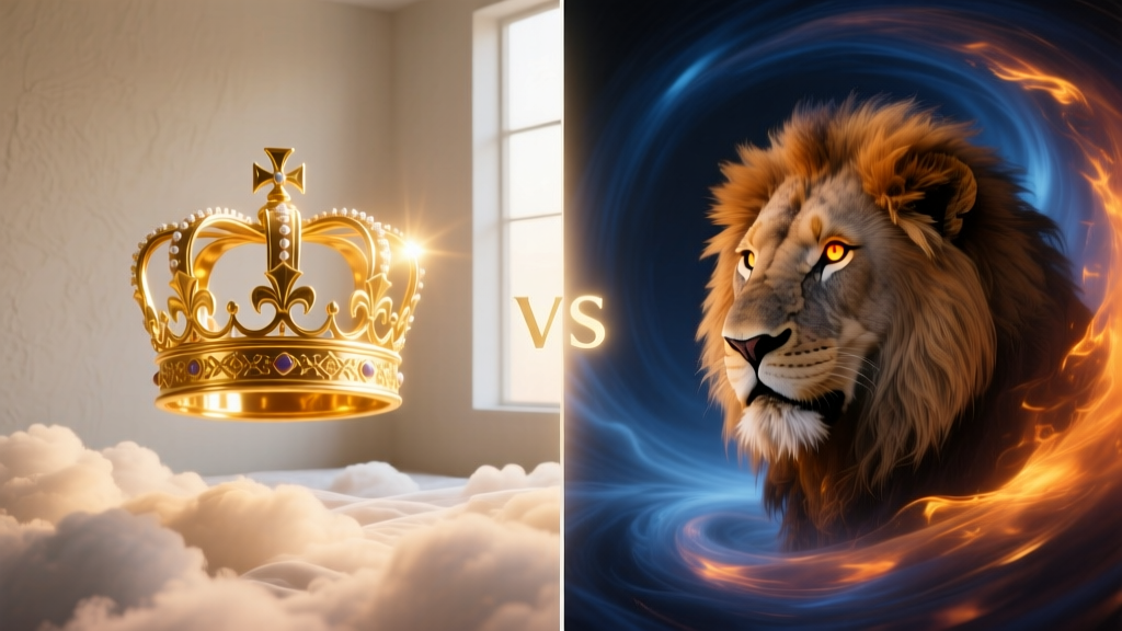 Crown vs Lion: Dream Symbol Comparison