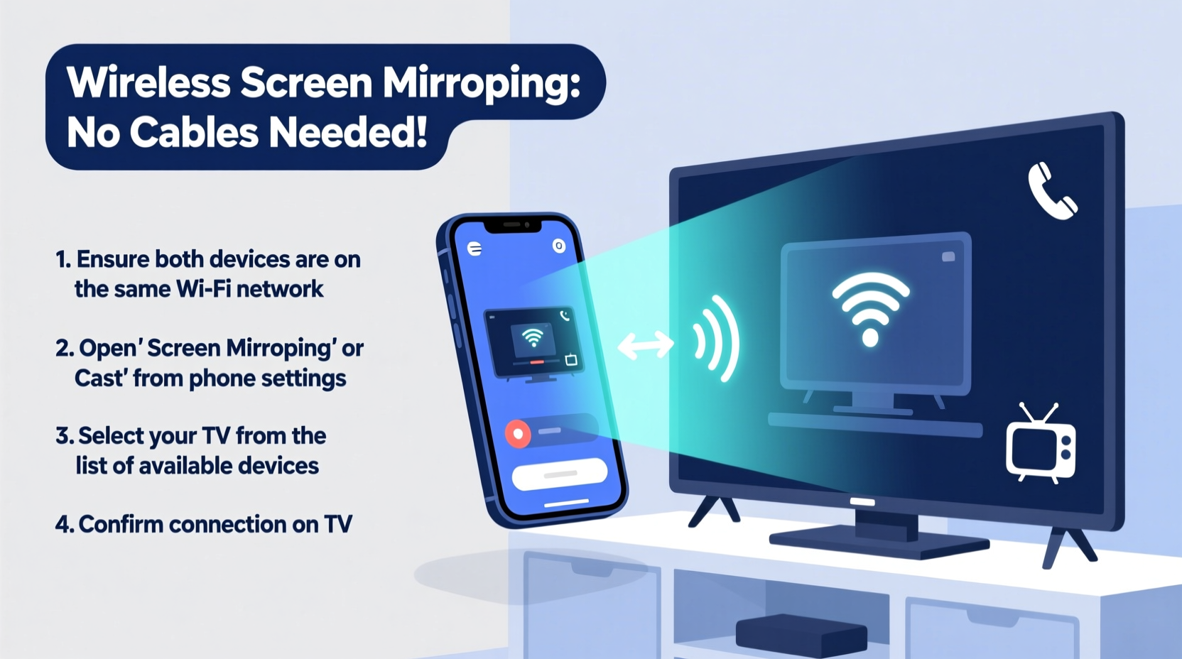 how to mirror your phone to your tv without any extra hardware