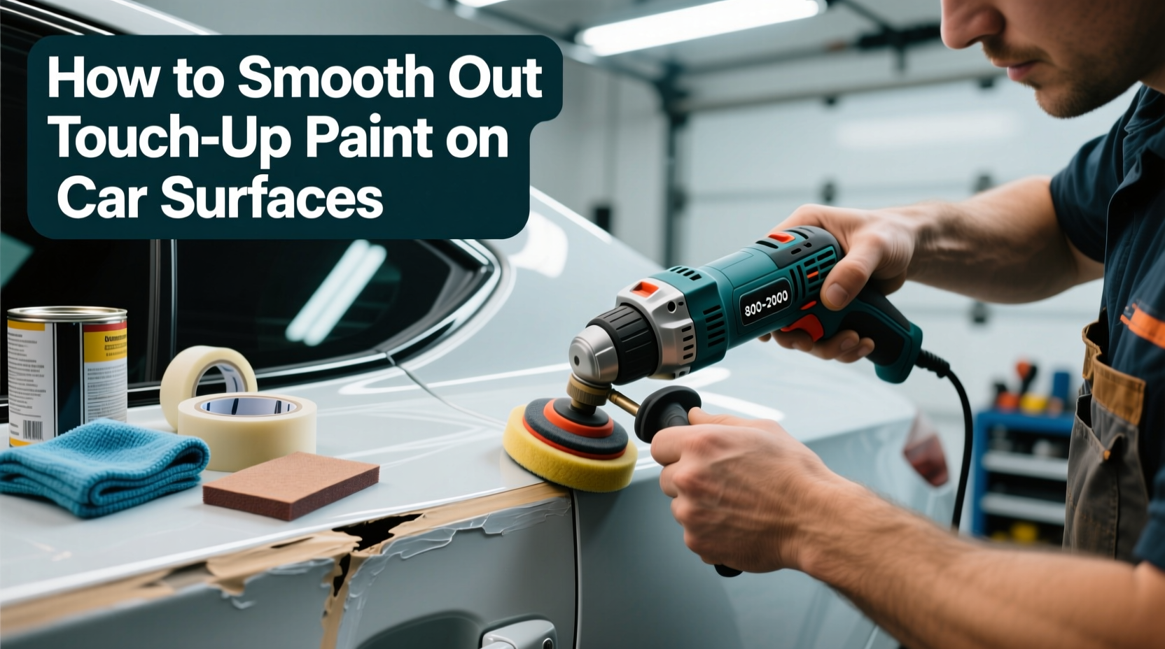 how to smooth out touch up paint on car