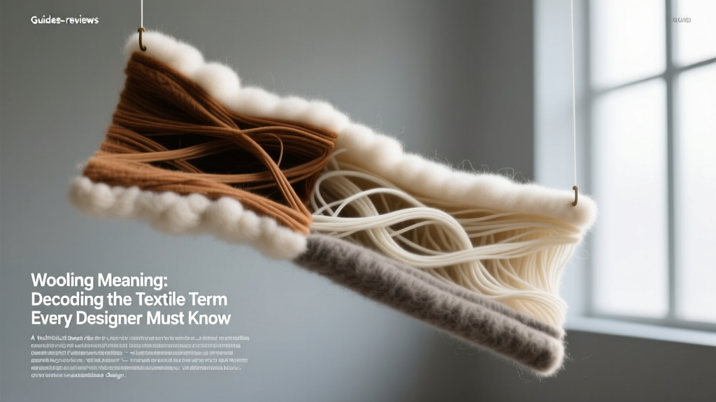 Wooling Meaning: Decoding the Textile Term Every Designer Must Know
