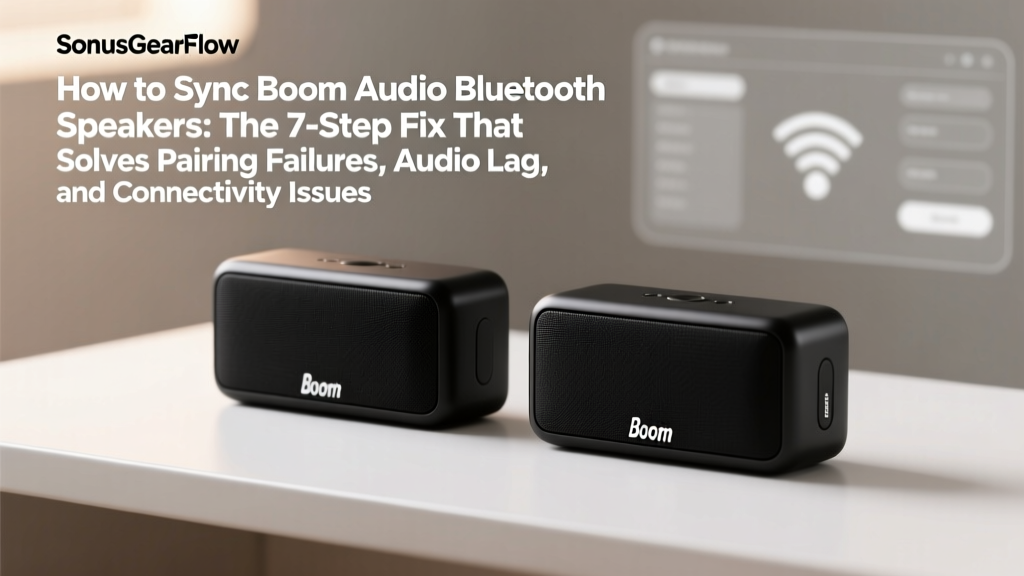 Boom Audio Bluetooth Sync Guide (2026)