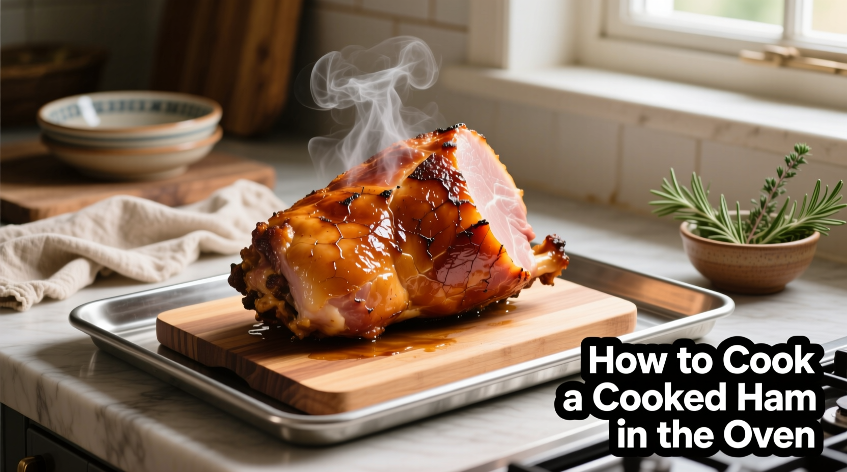 how to cook a cooked ham in the oven