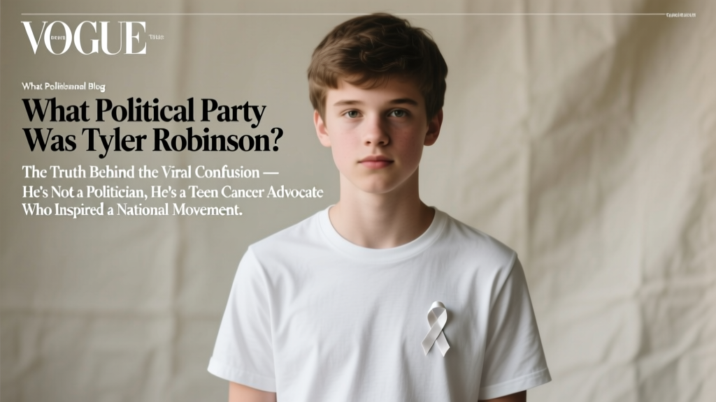 What Political Party Was Tyler Robinson? (2026)