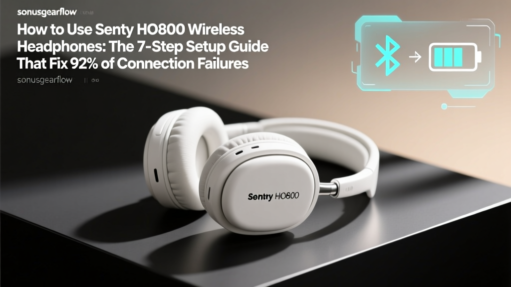 Sentry HO800 Wireless Headphones Setup Guide