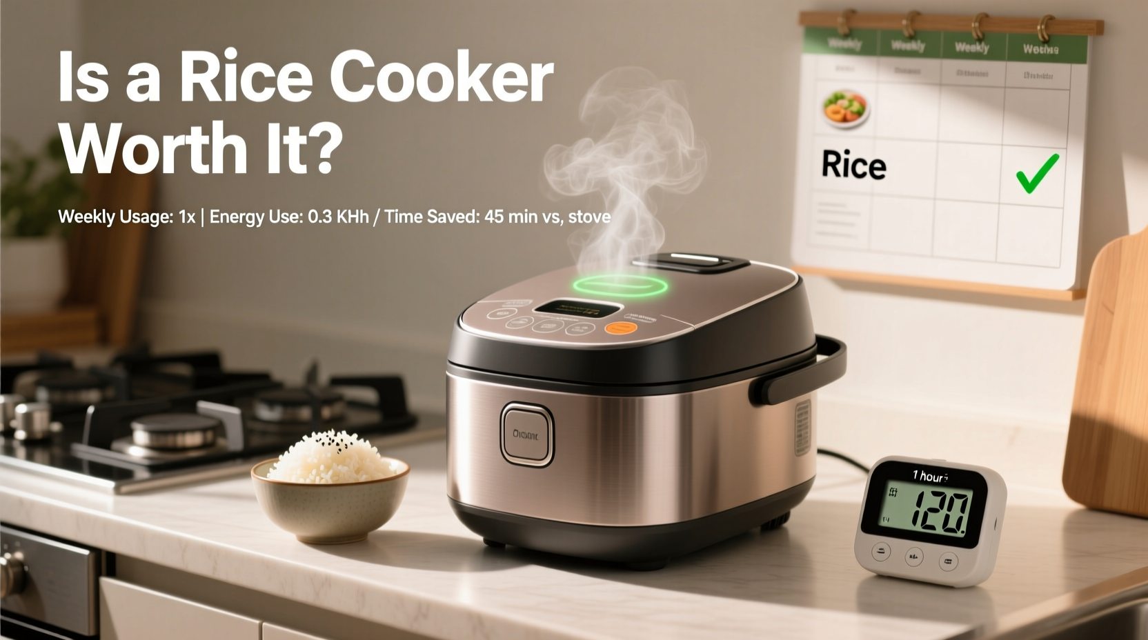 is a rice cooker worth it if you only eat rice once a week efficiency test