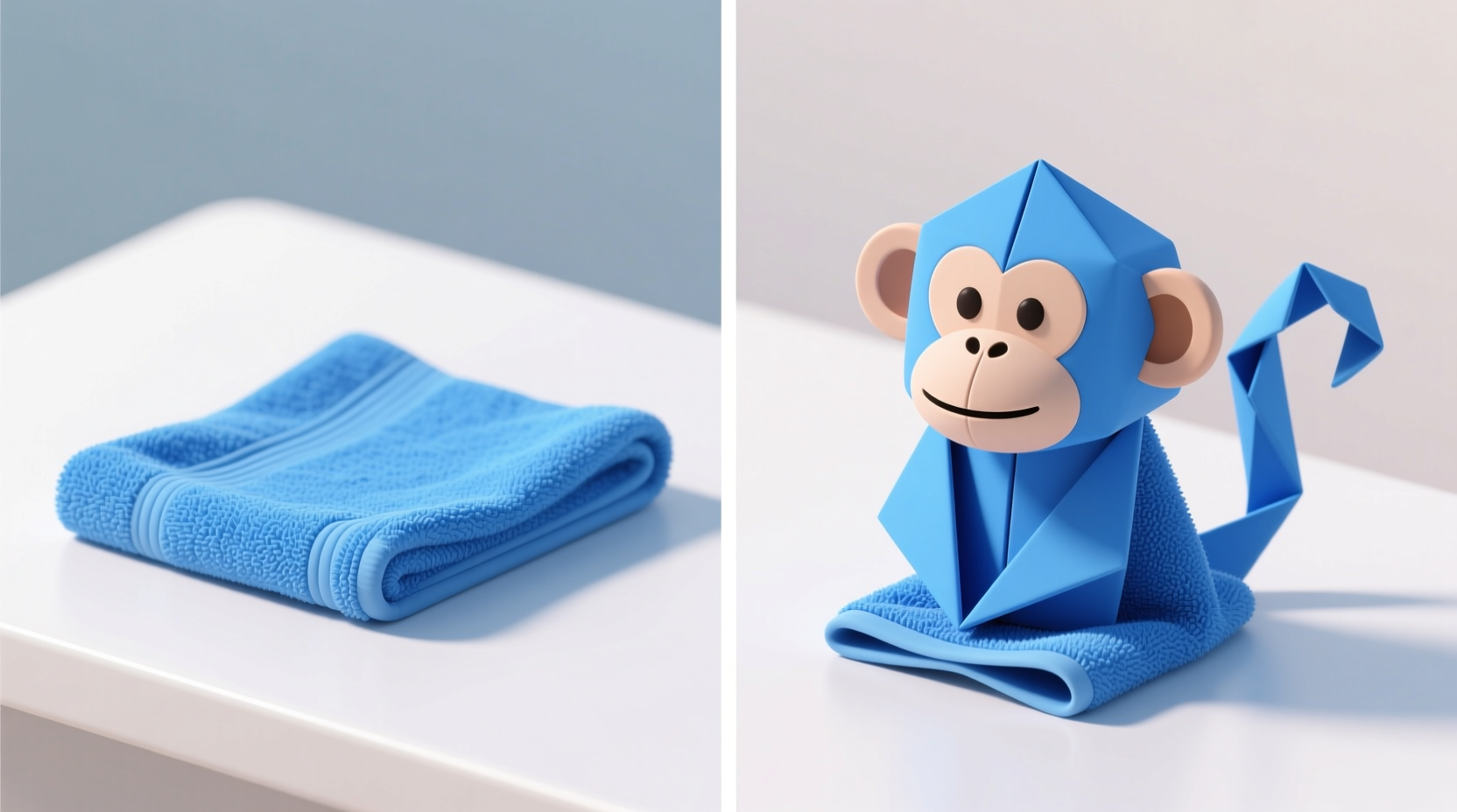 how to fold a towel monkey